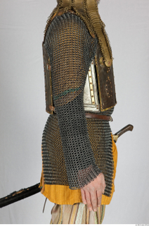  Photos Medieval Knight in mail armor 6 Historical Medieval soldier Turkish chest armor mail armor sword upper body 0006.jpg